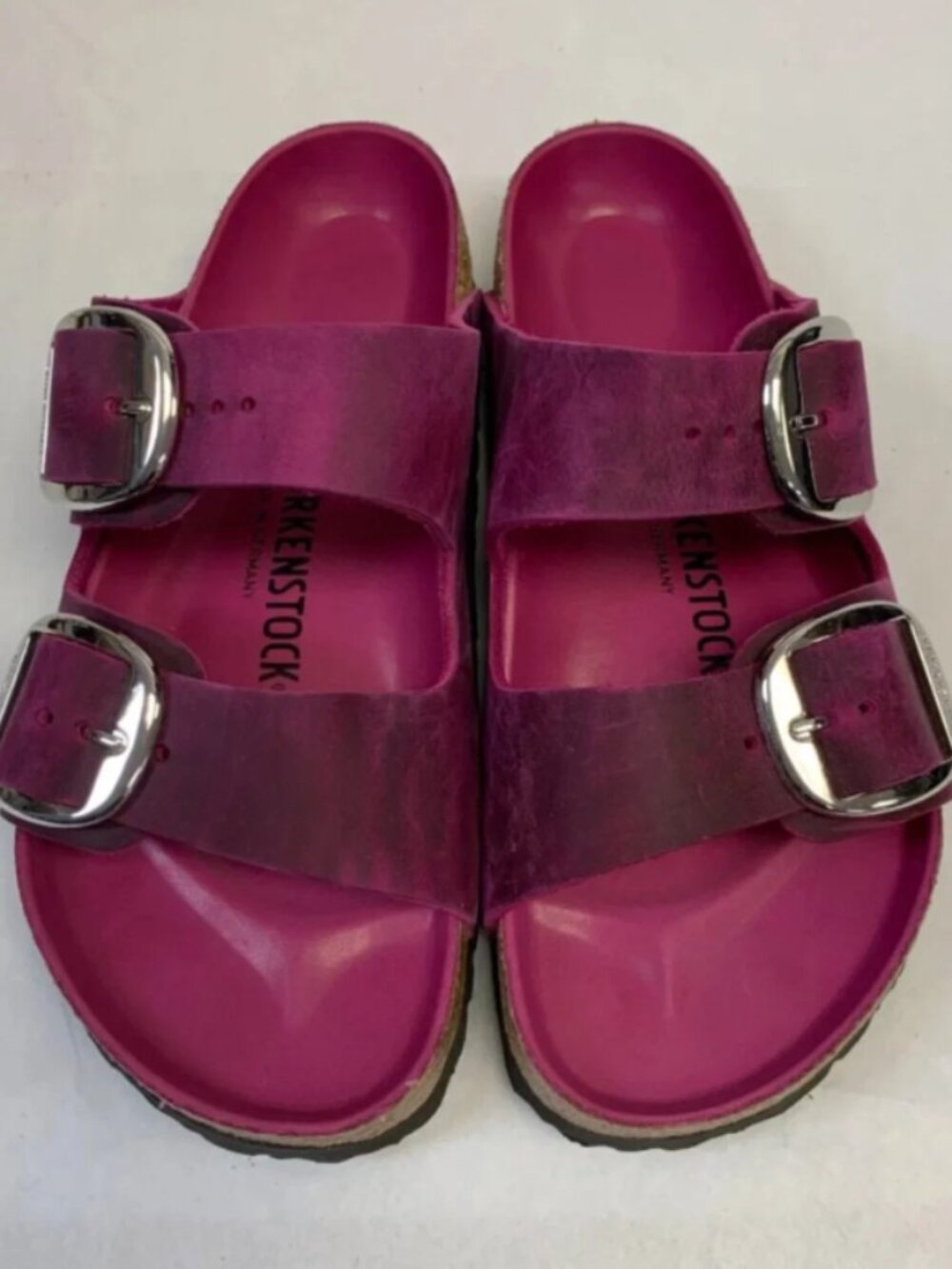 Birkenstock Arizona Big Buckle Festival Fuchsia Oiled Exquisite Footbed Narrow